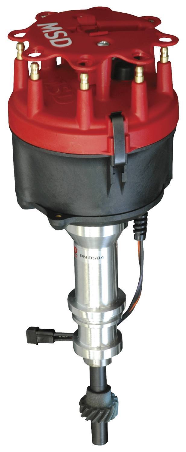 MSD Ignition 8582 Ford Billet Distributor with Mechanical Advance and Magnetic Pickup