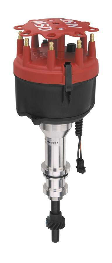 MSD Ignition 8584 Ford Billet Distributor with Magnetic Pickup and Mechanical Advance