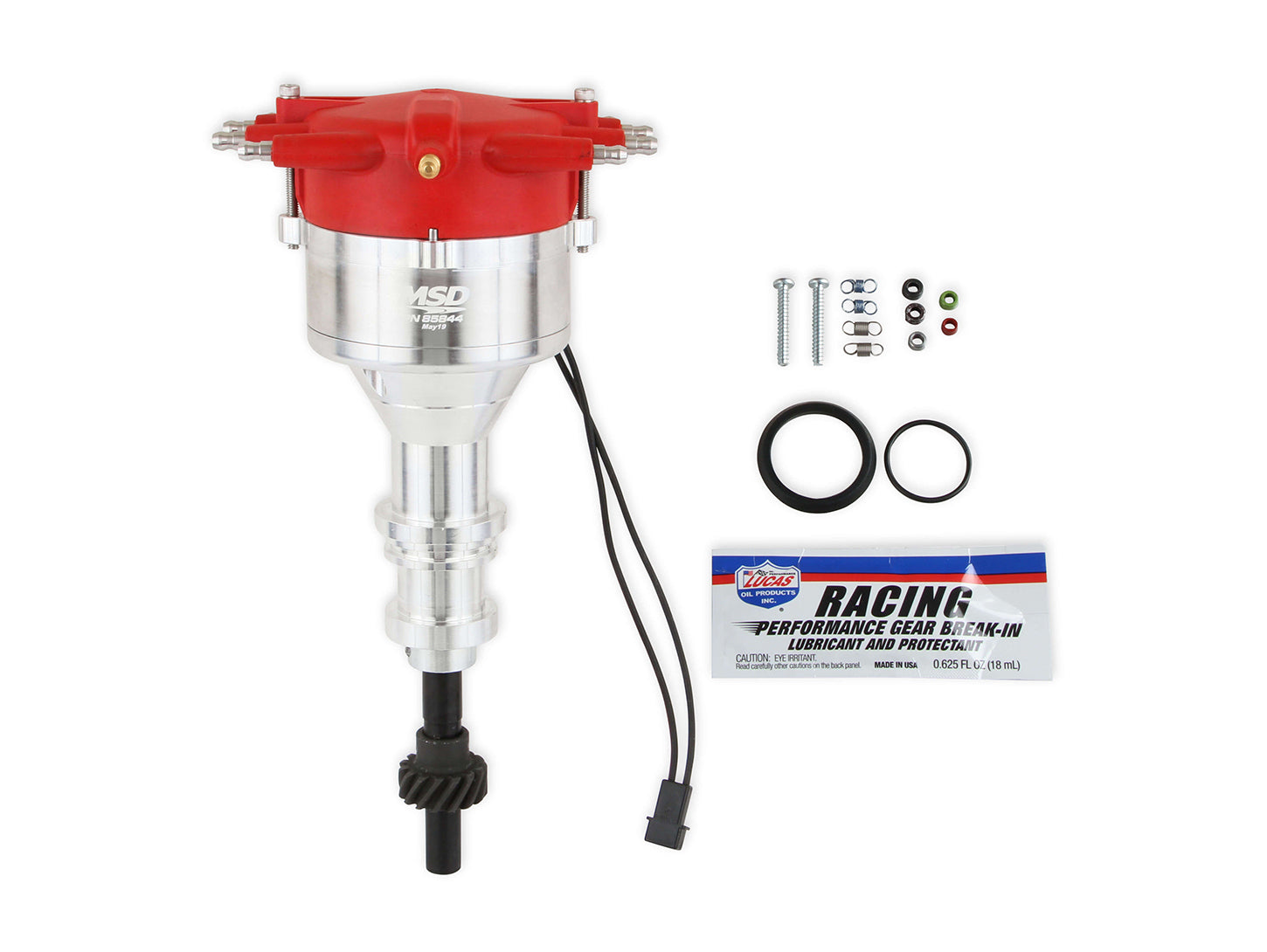 MSD Ignition 85844 Billet Distributor for Small Block Ford 351W with Magnetic Pickup and Mechanical Advance