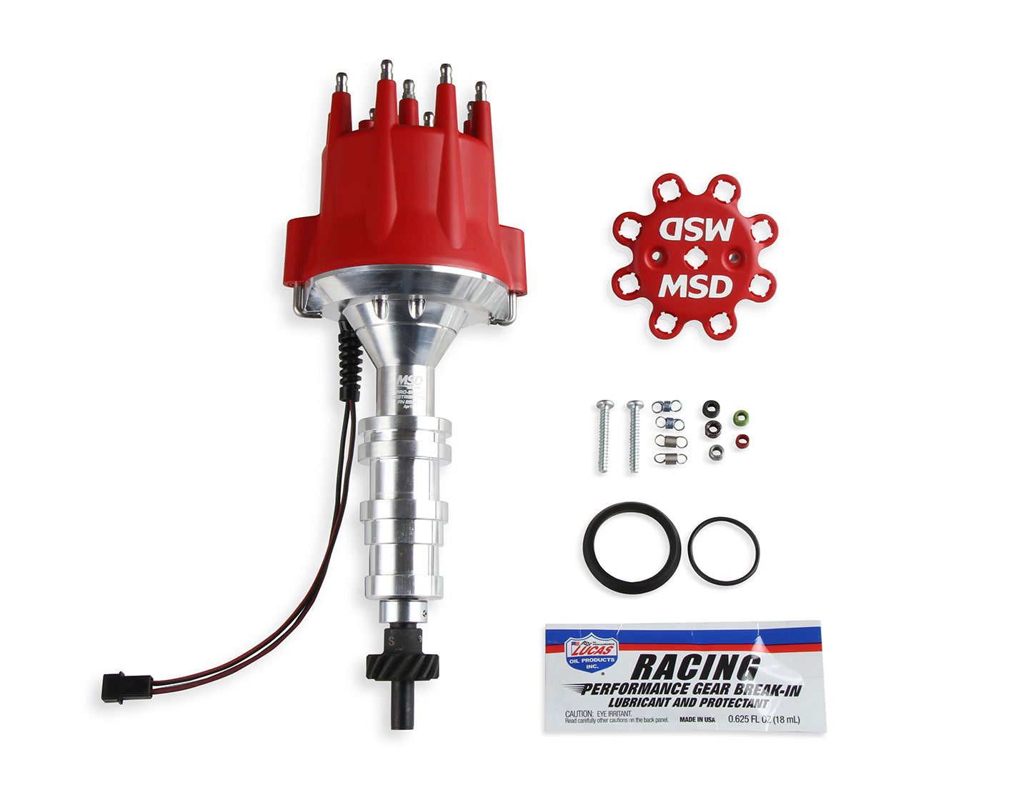 MSD Ignition 85941 Billet Distributor for Ford FE-Series with Magnetic Pickup and Mechanical Advance