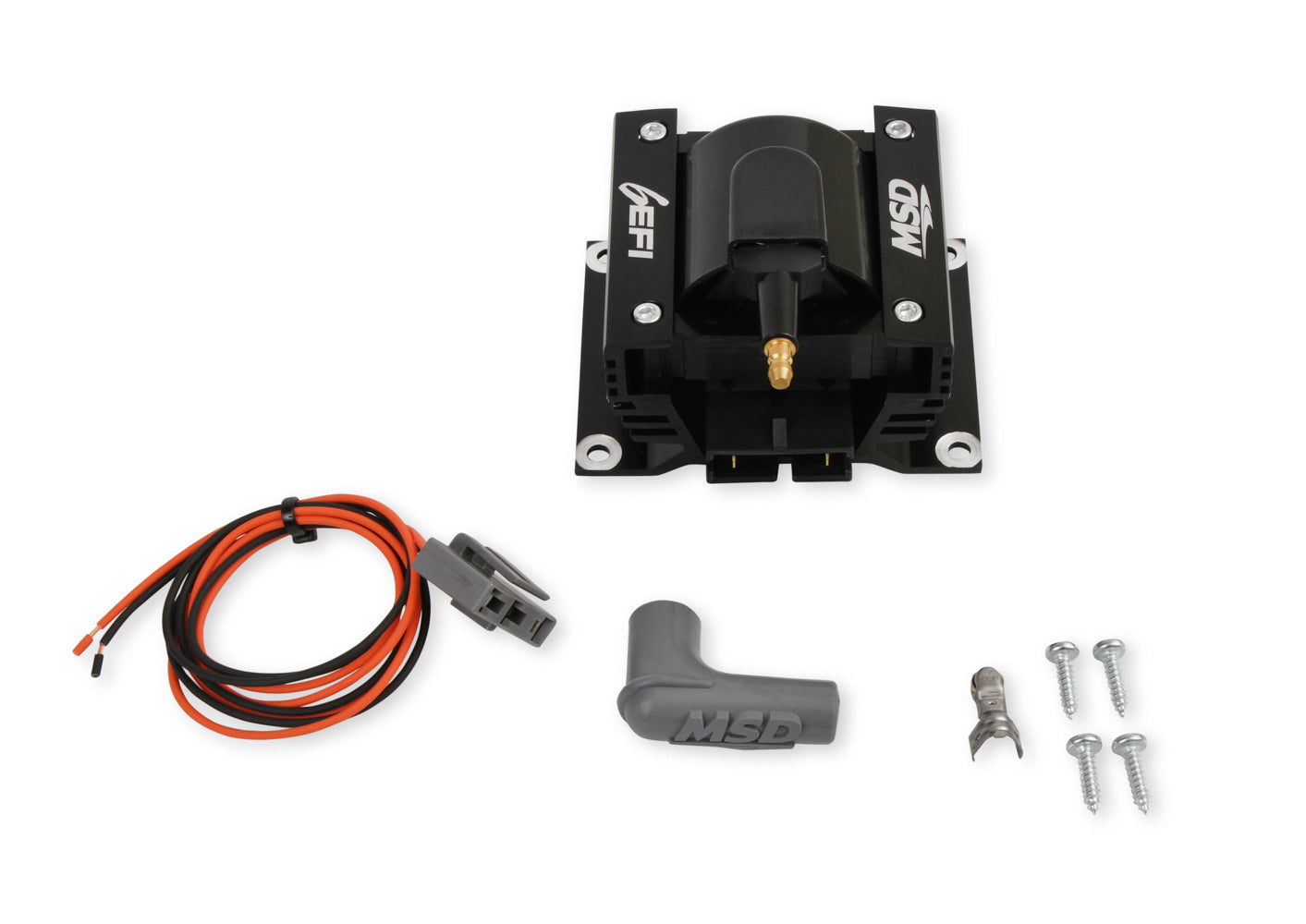 MSD Ignition Coil 86415 6EFI Square HEI with 45,000 Volt Output