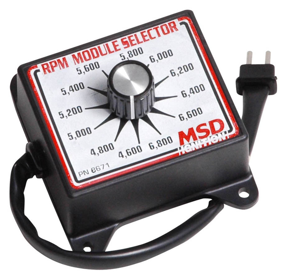 MSD Ignition 8671 RPM Module Selector for 4600-6800 RPM Range, Dial Type, 200 RPM Increments