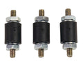 MSD Ignition 8825 Vibration Isolation Mount Set of 3 with Pro Power Coil Rubber Material