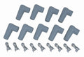 MSD Ignition 8848 Distributor and Coil Boot Kit, 8.5 mm Low Profile 90 Degree HEI Style Gray Set of 9