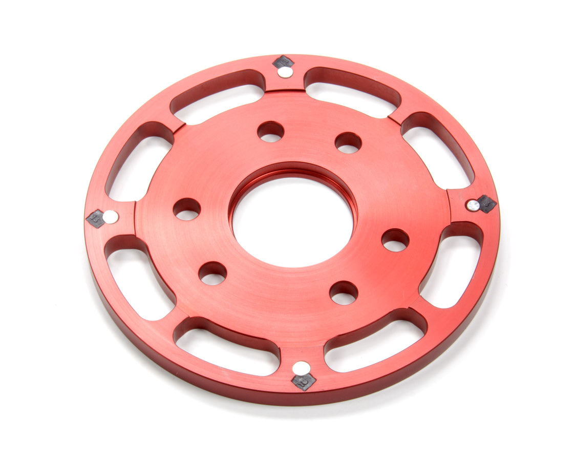 MSD Ignition ASY16719 Crank Trigger Wheel with Flying Magnet, 6.25 Inch Diameter, Aluminum Red Anodized Finish