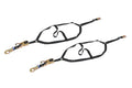 MACS Custom Tie-Downs MTD111501 Dragster Front Wheel Net with Flat Snap Hooks, 1 Inch Webbing, Nylon and Steel Construction