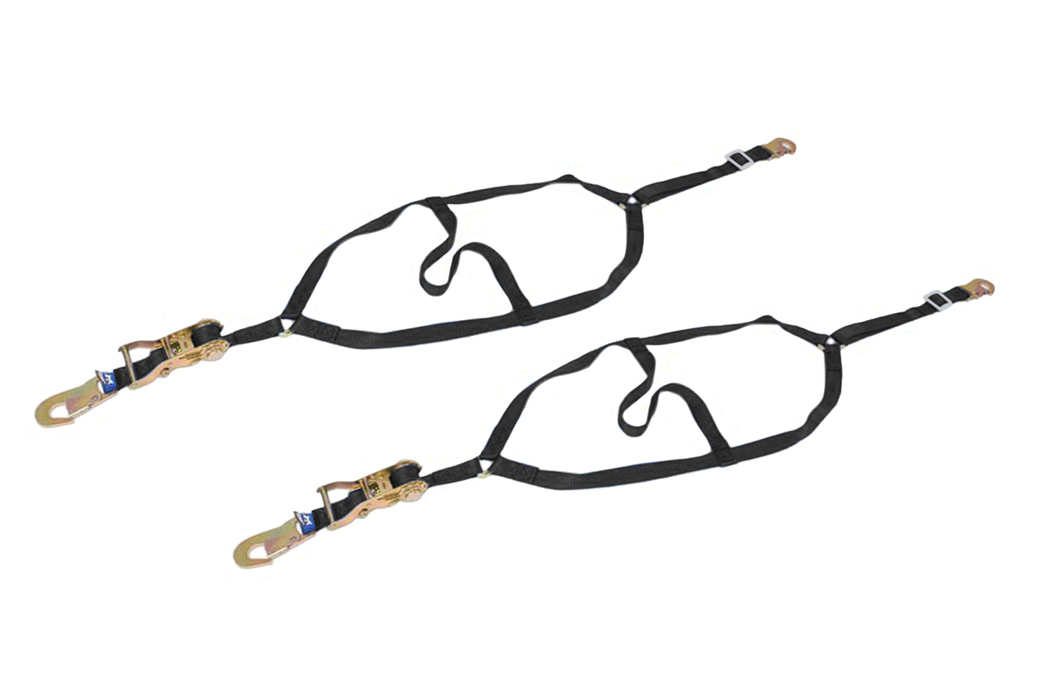 MACS Custom Tie-Downs MTD111501 Dragster Front Wheel Net with Flat Snap Hooks, 1 Inch Webbing, Nylon and Steel Construction