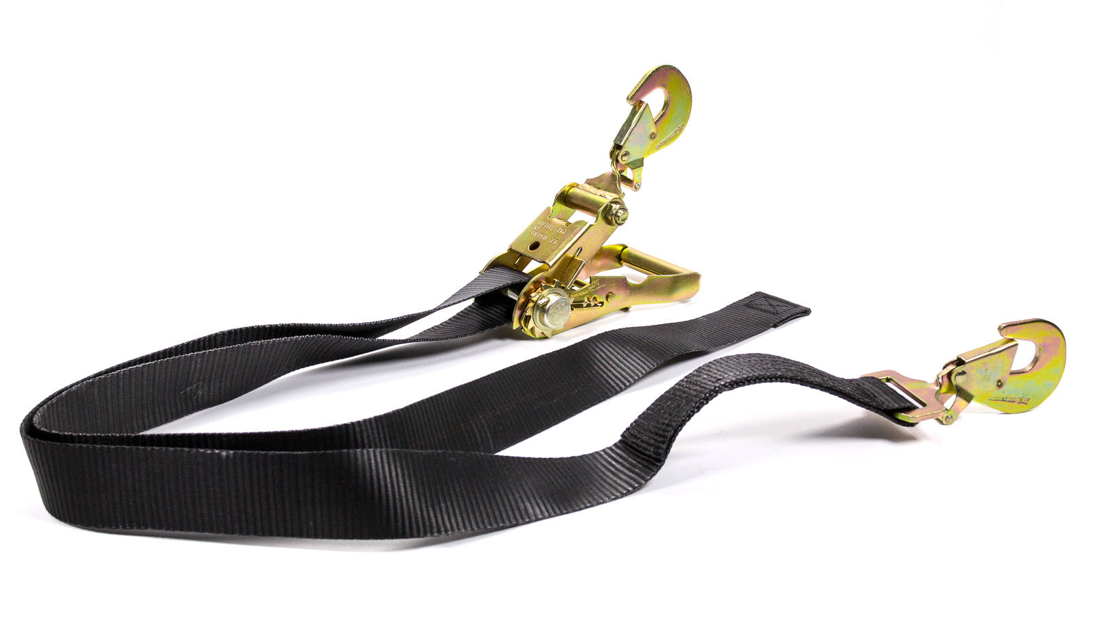 MACS Custom Tie-Downs 121009 2-Inch by 8-Foot Polyester Ratchet Strap with Direct Snap Hooks, 10,000 Pound Capacity