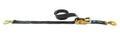 MACS Custom Tie-Downs 121108 2-Inch x 8-Foot Polyester Tie Down Strap with Flat Snap Hook, 10,000 lb Capacity