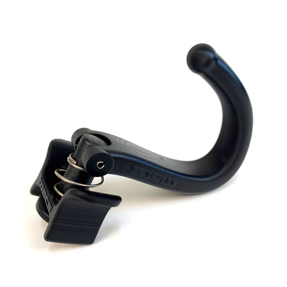 MACS Custom Tie-Downs Versa Tie Hook Large with Plastic Construction and Black Finish