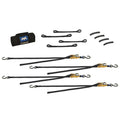 MACS Custom Tie-Downs 510001 Utility Pack with Four 6 ft Ratchet Straps and Soft Loop Extensions