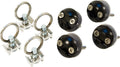 MACS Custom Tie-Downs VersaTie Anchor Plate Assembly 4-Pack with Four Steel Ring Tie Downs and Aluminum Anchor Plates