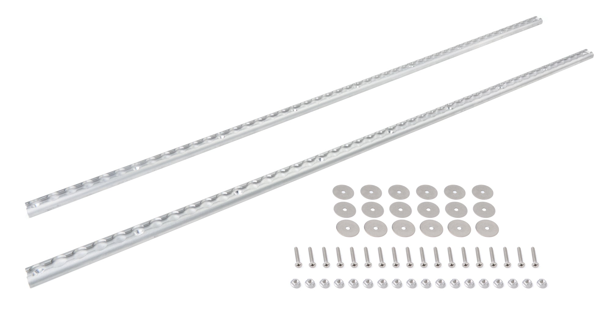 MACS Custom Tie-Downs 522148 VersaTie 48-Inch Aluminum and Steel Track Kit with Hardware