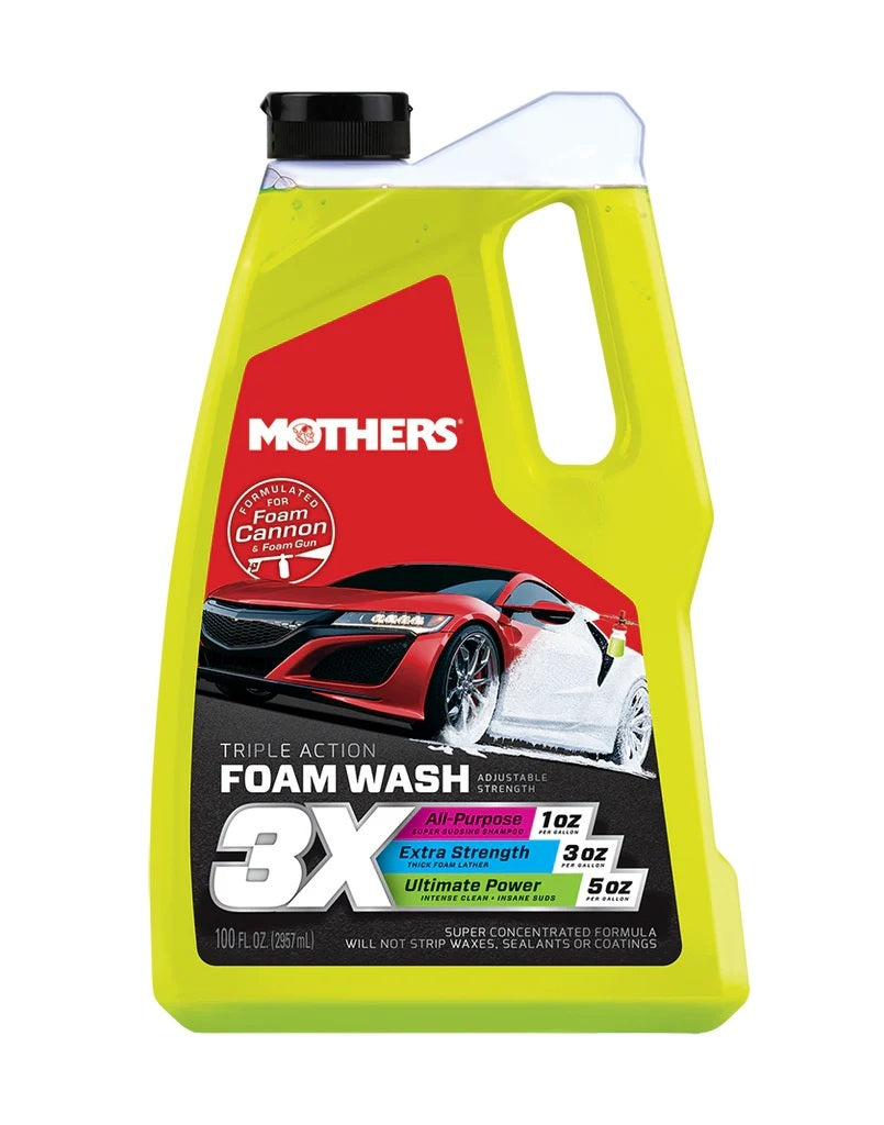 Mothers Triple Action Foam Wash 100 Ounce Car Wash Soap