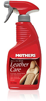 Mothers All-In-One Leather Care 12 oz - Leather Cleaner and Conditioner for Automotive and Furniture Leather