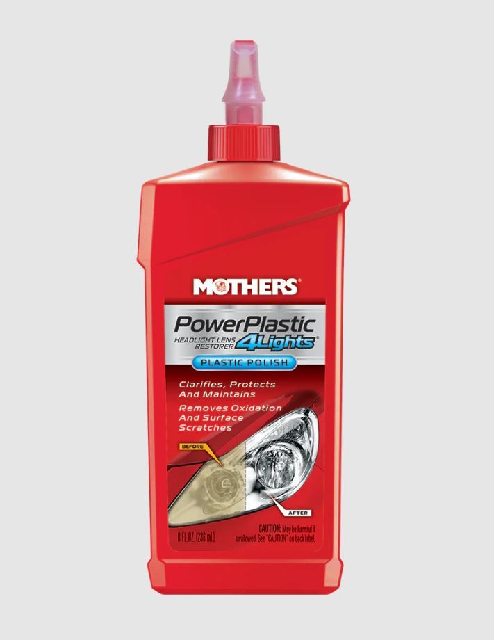 Mothers Power Plastic Cleaner and Polish 8 oz Bottle