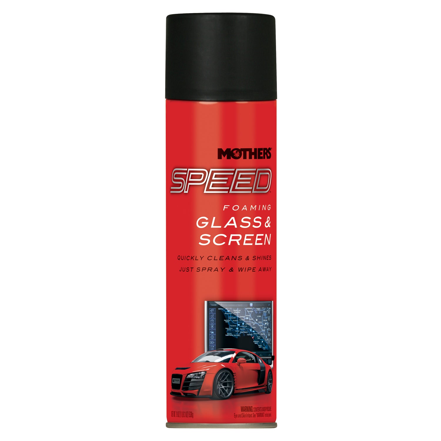 Mothers Speed Foaming Glass and Screen Cleaner 19 oz Aerosol