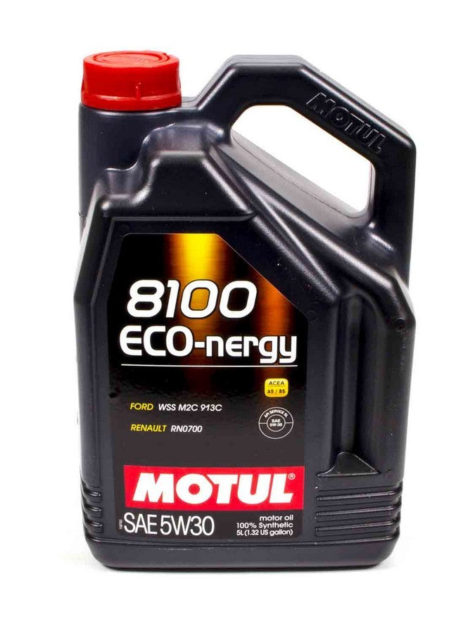 Motul USA MTL102898 8100 Eco-Nergy 5W-30 Synthetic Motor Oil, 5 Liter Jug