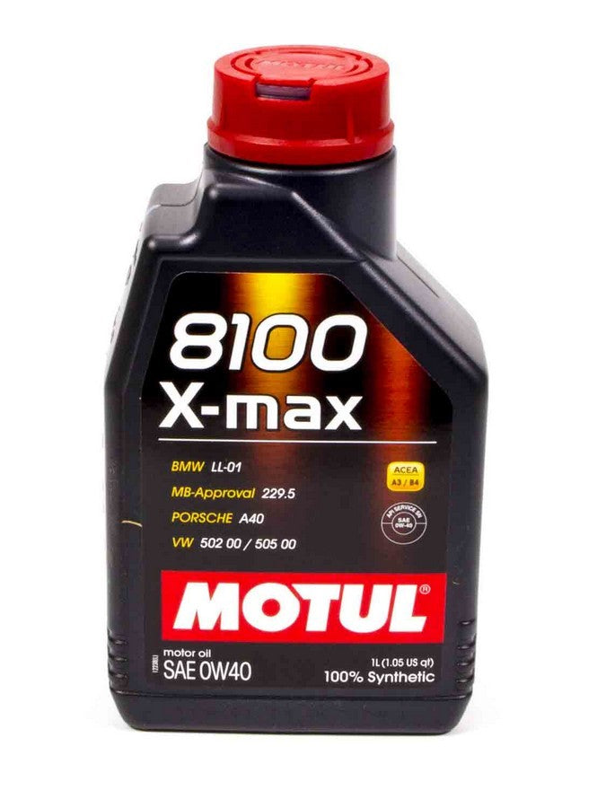 Motul USA MTL104531 8100 X-Max 0W-40 Synthetic Motor Oil 1 Liter