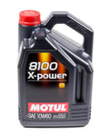Motul USA MTL106144 8100 X-Power 10W60 Synthetic Motor Oil, 5 Liter Jug