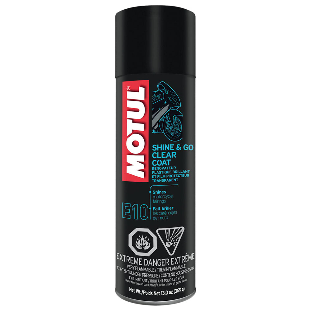 Motul USA MTL108093 E10 Shine & Go Exterior Protectant Spray 13 oz Aerosol