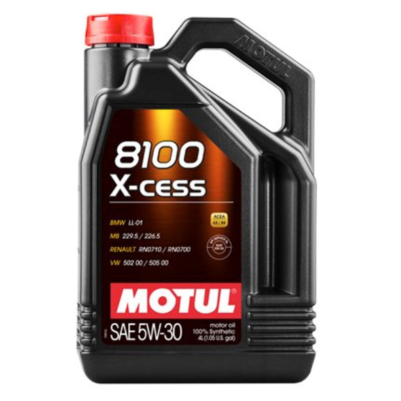 Motul USA MTL108946 8100 X-Cess 5W-30 Synthetic Motor Oil, 5 Liter Jug