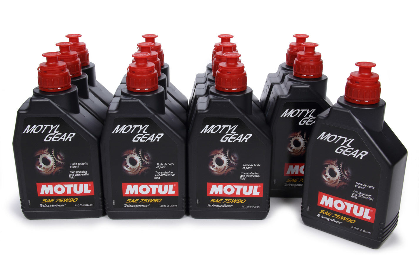 Motul USA MotylGear 75W90 Semi-Synthetic Gear Oil - 1 Liter Bottles, Pack of 12