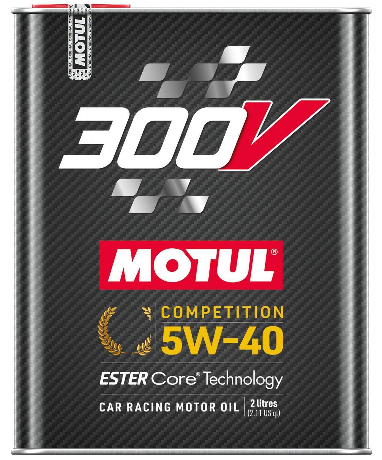 Motul USA MTL110817 300V Racing Oil 5W40 Synthetic 2L Can