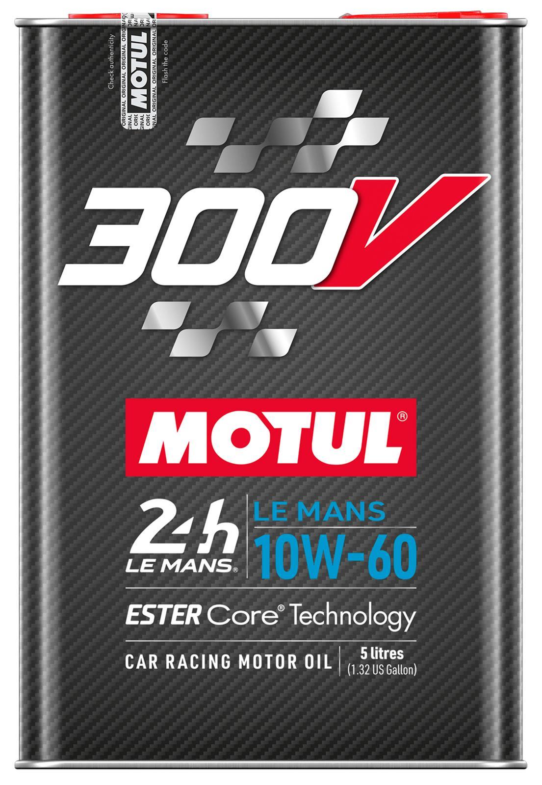 Motul USA MTL110865 300V Le Mans Synthetic 10W-60 Motor Oil, 5 Liter Bottle