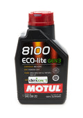Motul USA 8100 Eco-Lite Gen3 0W-20 Synthetic Motor Oil, 1 Liter Bottle