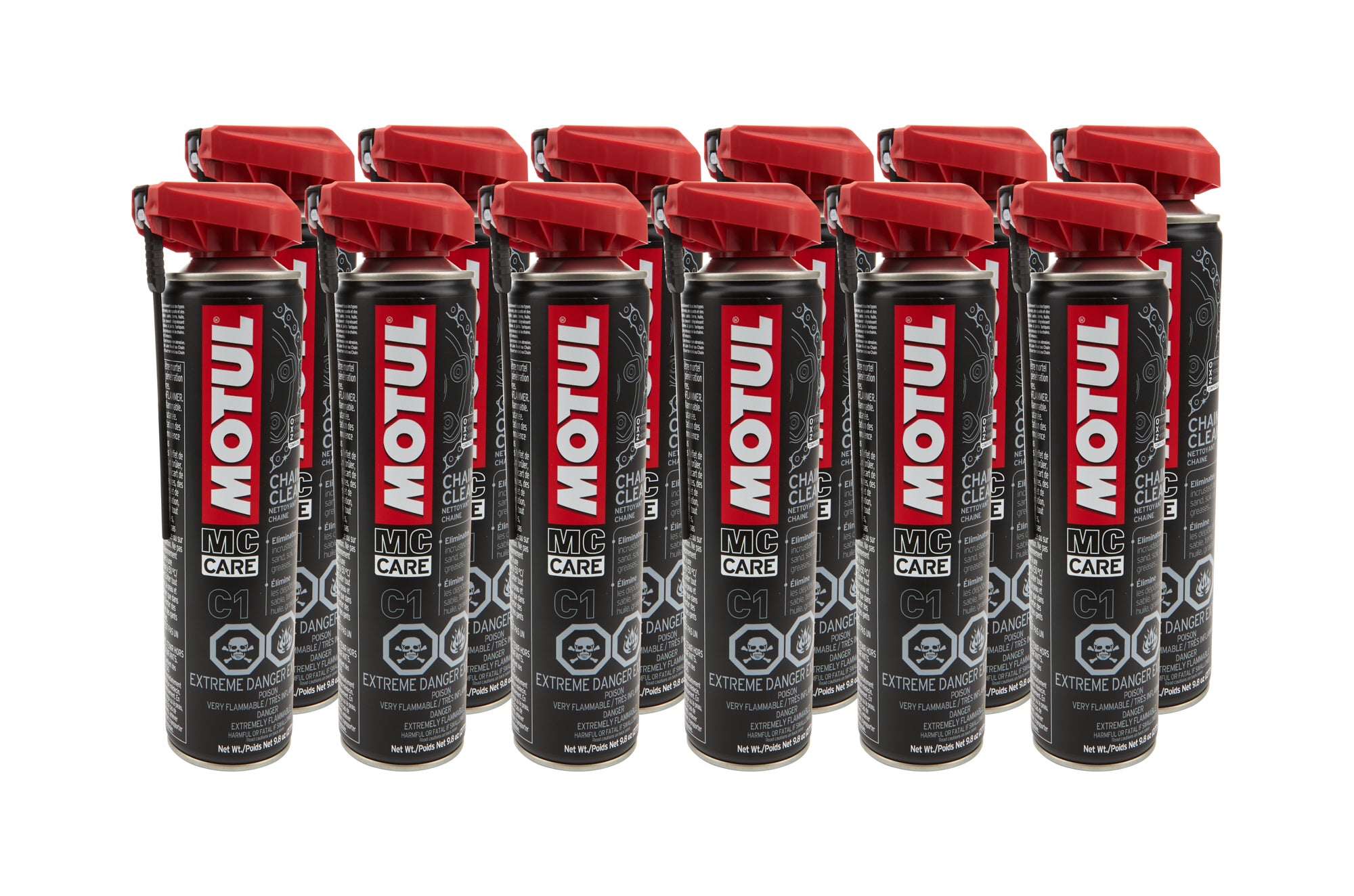 Motul USA MC Care C1 Chain Cleaner Aerosol Set of 12 - 13.5 oz