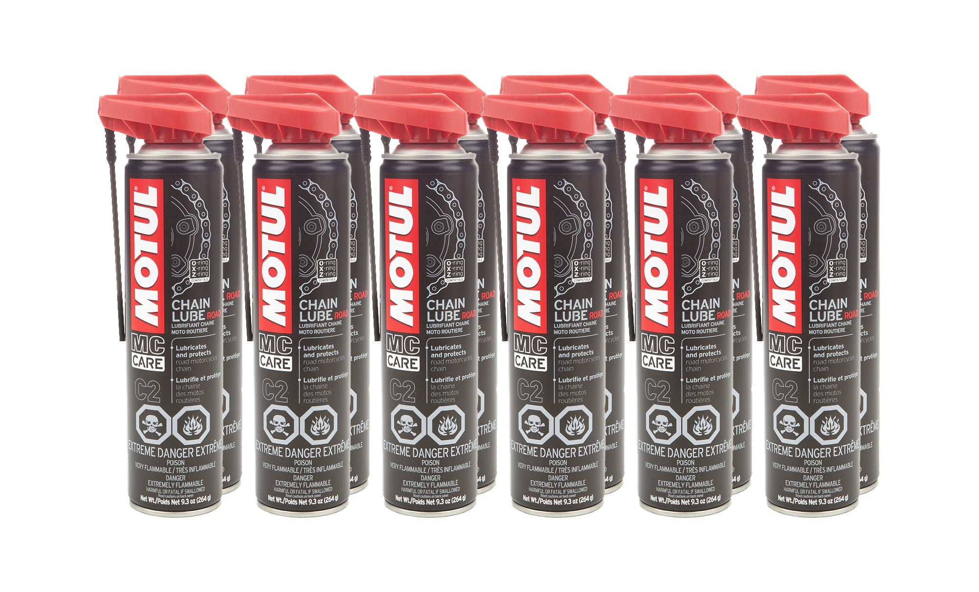 Motul USA C2 Chain Lube Road Aerosol 13.5 oz - Pack of 12