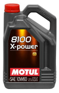 Motul USA MTL114867 8100 X-Power 10W-60 Synthetic Motor Oil, 5 Liter Bottle