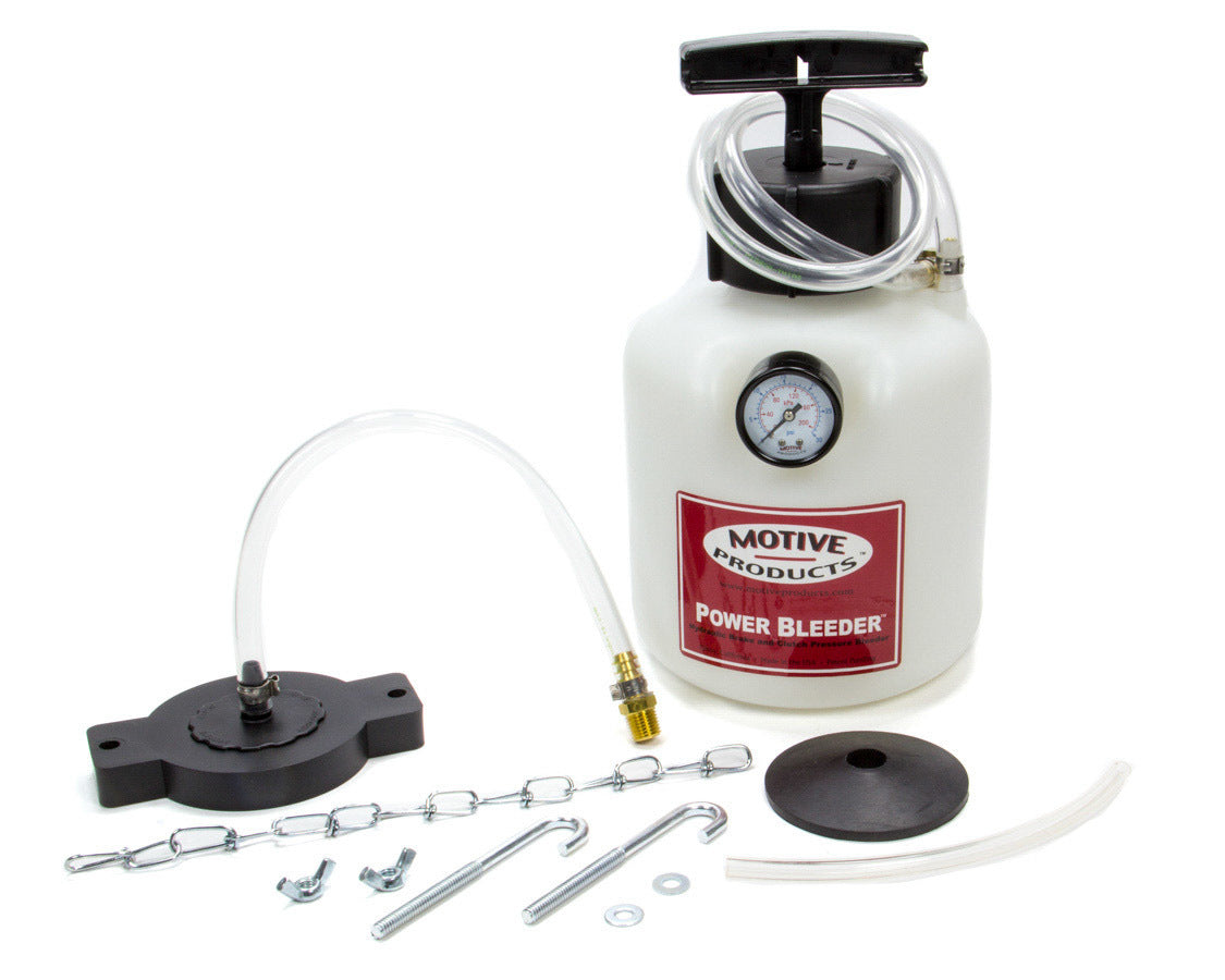 Motive Products Brake Power Bleeder System 0101-MTV with Catch Can, Fittings, Hoses, and Pump