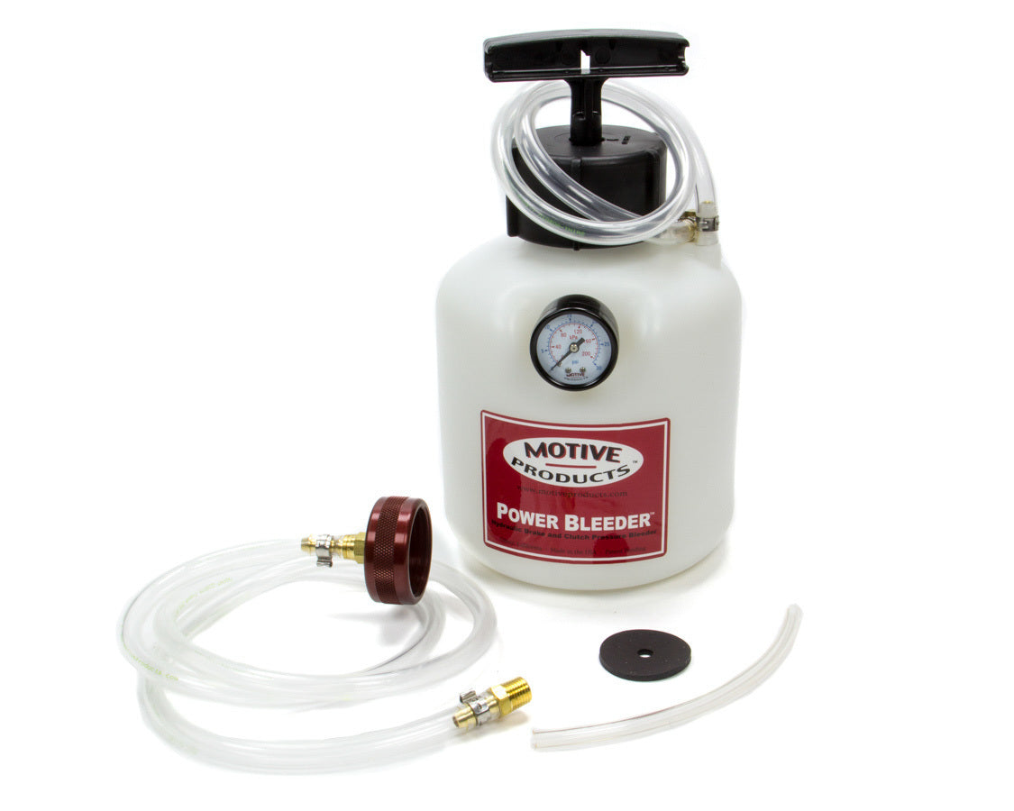 Motive Products Brake Power Bleeder System 0109-MTV with Catch Can, Fittings, Hoses, and Pump