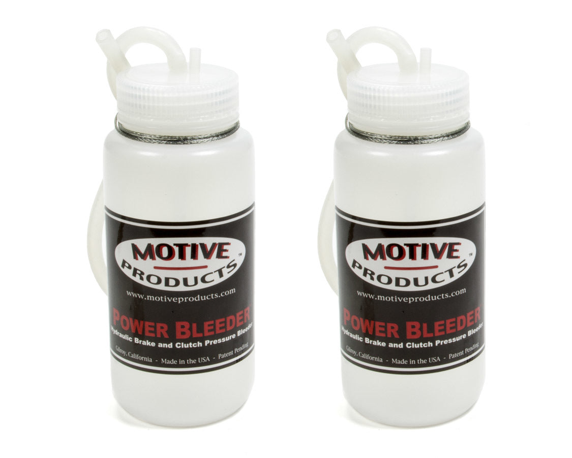 Motive Products 1820-MTV Brake Fluid Catch Bottle Kit, 20 oz Capacity, Plastic, White, Pair