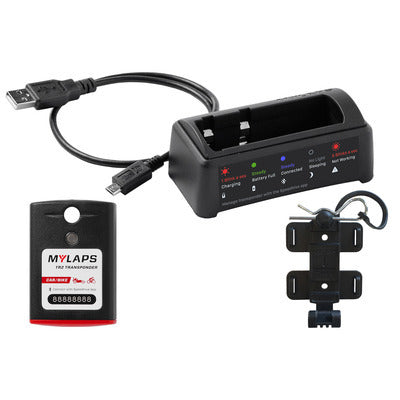 MYLAPS Sports Timing MYL10R912CC Transponder TR2 Package with 2-Year Subscription, Includes Charge Cradle and USB Cable