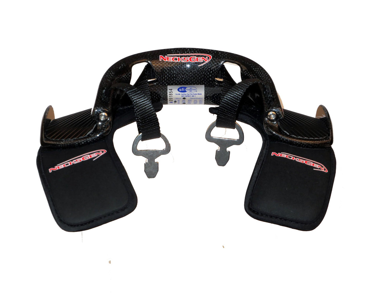NECKSGEN NG905 Head and Neck Restraint REV2 Carbon Medium 2-Inch Harness Kit
