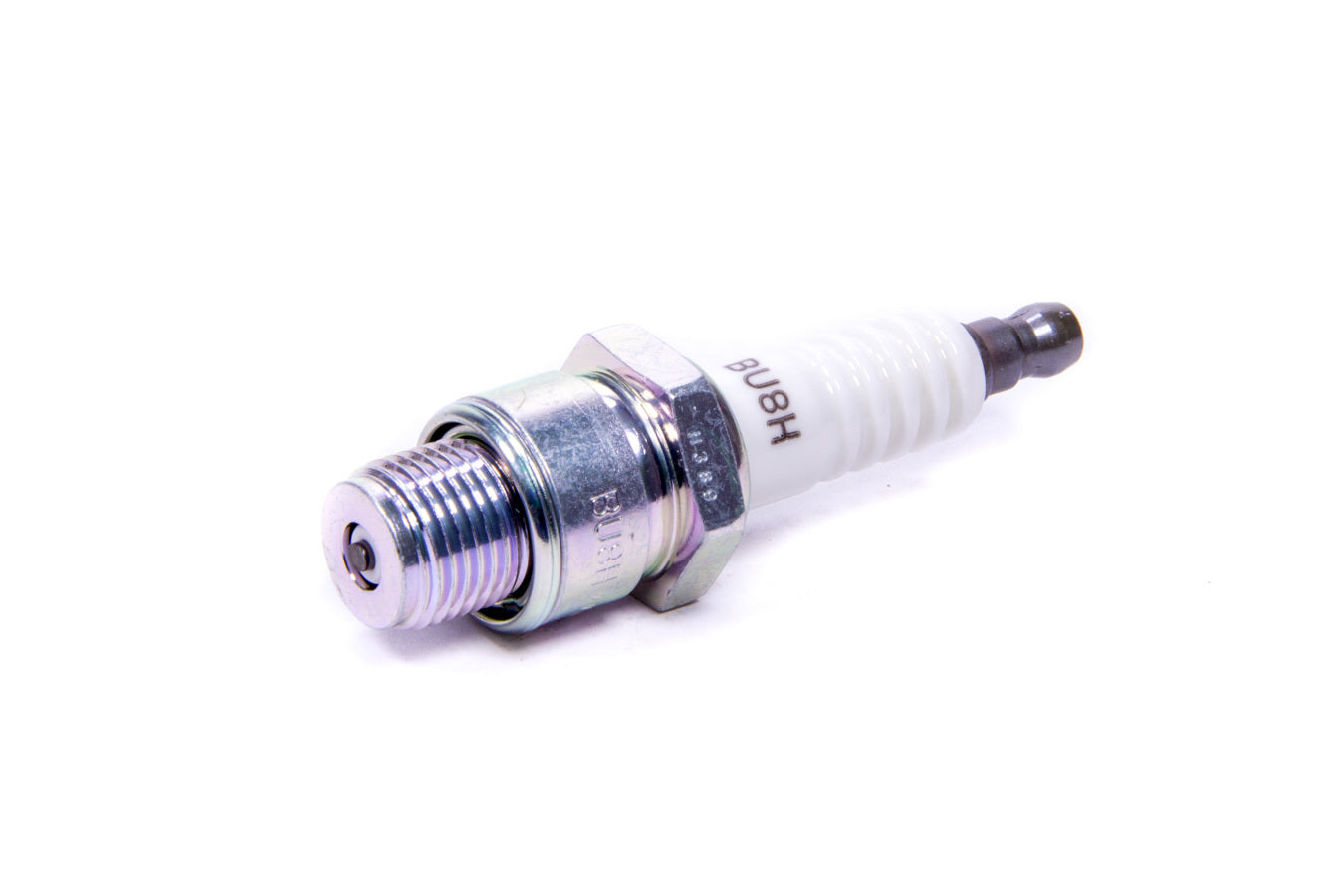 NGK BU8H Spark Plug, 14 mm Thread, 0.500 in Reach, Gasket Seat, Non-Resistor