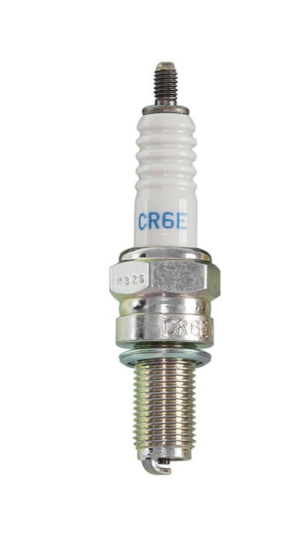 NGK CR6E Spark Plug with 10mm Thread and Gasket Seat