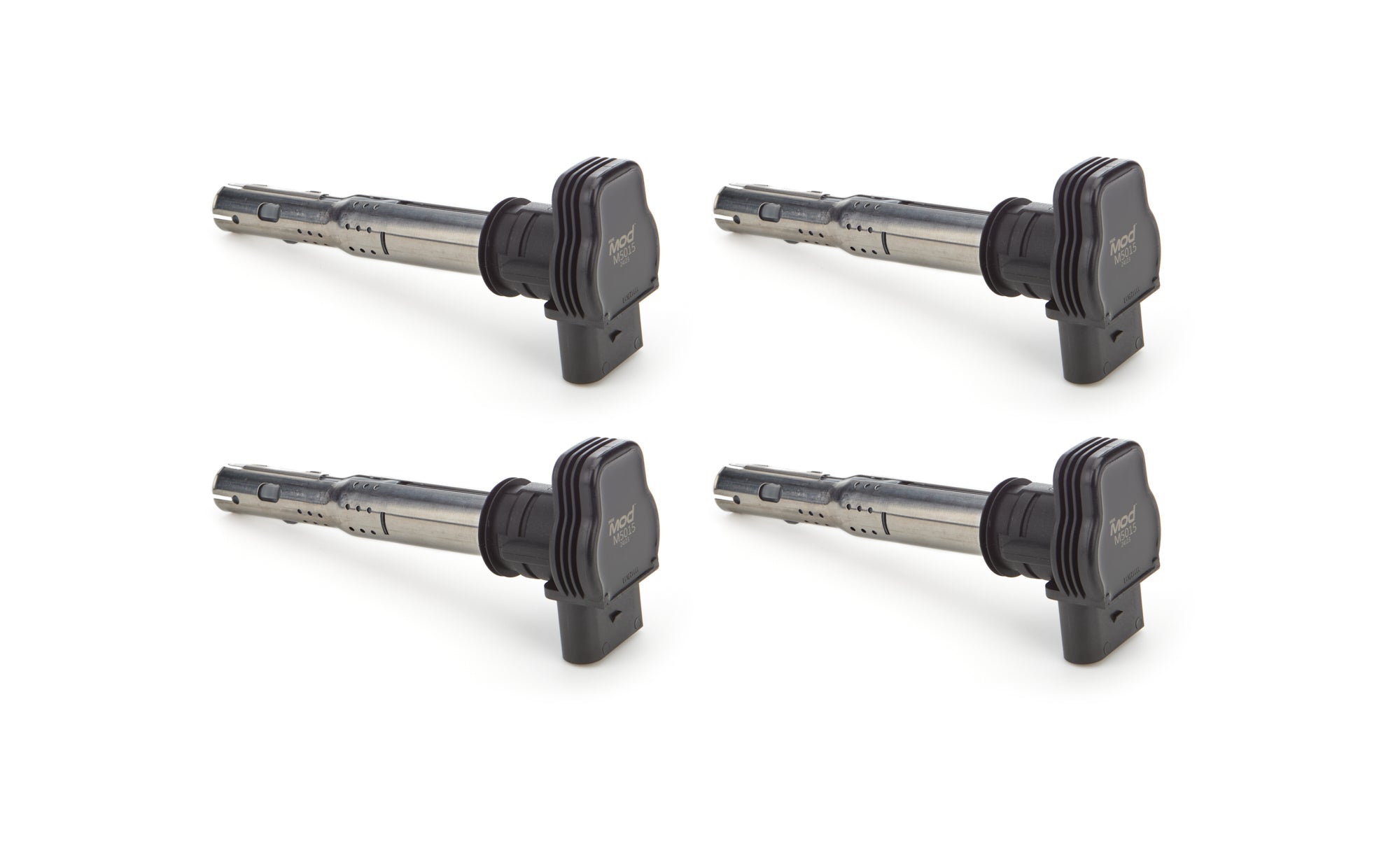 NGK M5015-4 Ignition Coil Pack Set for Audi and Volkswagen, Coil-On-Plug Pencil Style, Black Finish, Set of 4