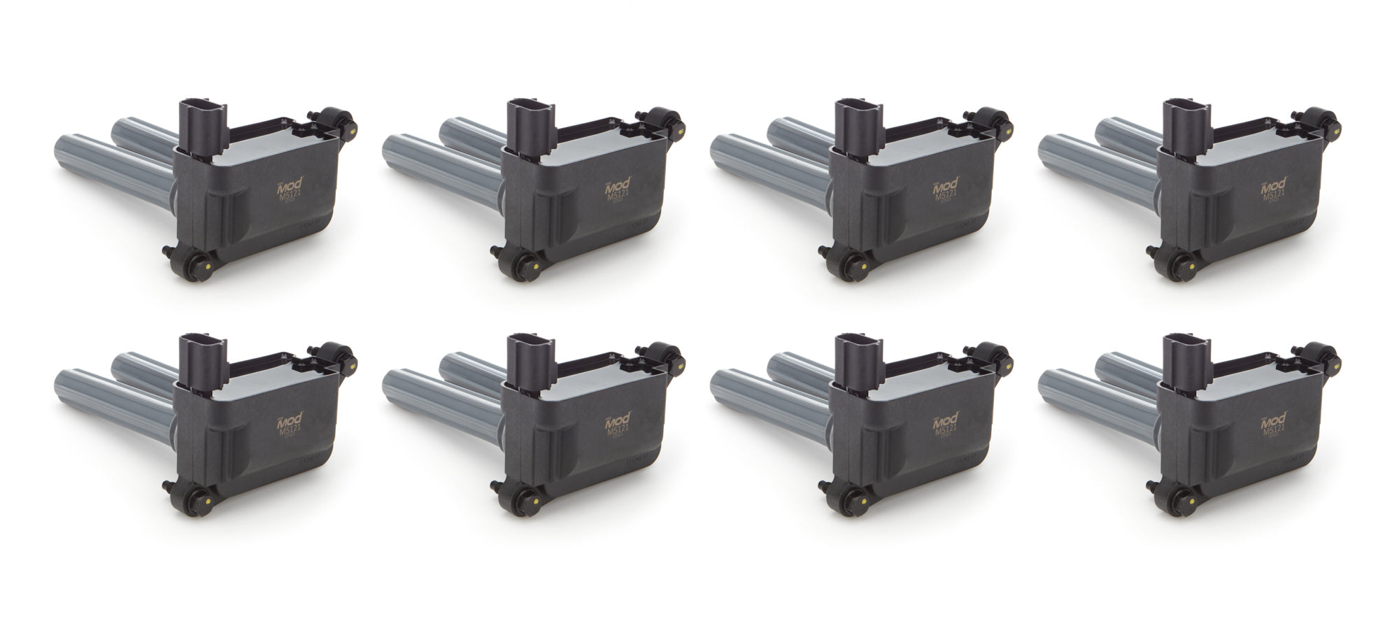 NGK M5121-8 MOD Ignition Coil Set for Chrysler Vehicles, 8-Piece Coil-On-Plug Black Finish