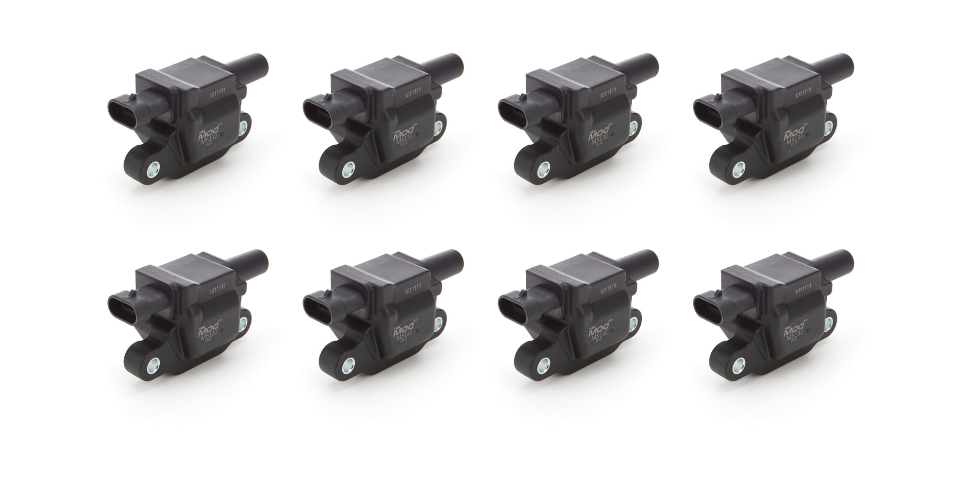 NGK M5132-8 MOD Ignition Coil Pack Set for GM Vehicles, Female Socket, Black Finish, Pack of 8