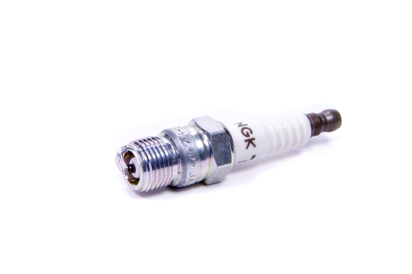 NGK R5673-9 V-Power Racing Spark Plug with 14mm Thread and 11mm Reach