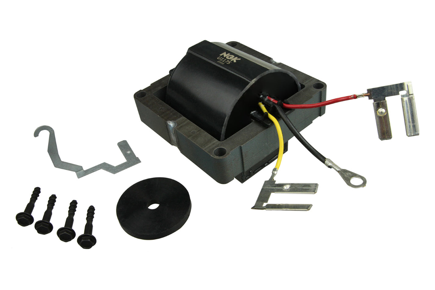 NGK U1175 Ignition Coil with Male HEI Style Terminals, Electronic Ignition, Black Finish
