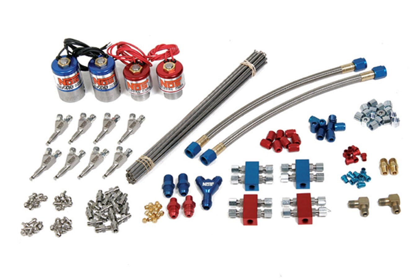 NITROUS OXIDE SYSTEMS 02464NOS Pro Shot Fogger Nitrous Kit with Super A Nozzles, Wet, Single Stage, 250-500 HP