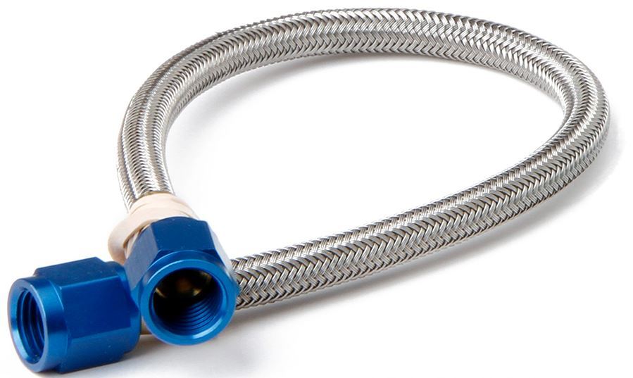 Nitrous Oxide Systems 15420NOS Teflon Braided Stainless Steel Hose Assembly, 48 Inch Length, 6 AN Fittings