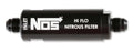 Nitrous Oxide Systems 15556NOS 6AN Hi-Flo In-Line Nitrous Filter with Stainless Element and Black Anodized Aluminum Housing