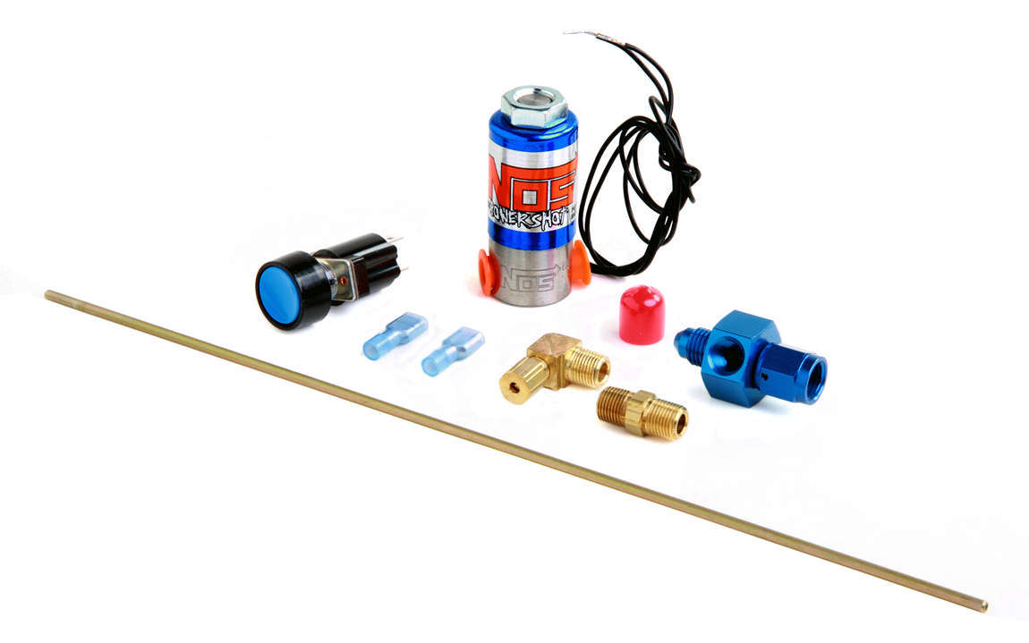 Nitrous Oxide Systems 16030NOS Purge Valve Kit with Single Outlet and 4AN Hose