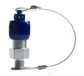 Nitrous Oxide Systems 16169NOS Safety Blow-Off Cap with Diffuser for 8 AN Aluminum and Stainless Steel Blue Anodized